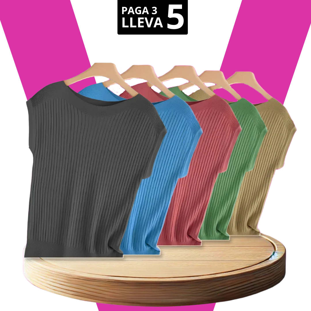 [Pagá 3, Llevate 5] Remeras Luna de Manga Corta en Lyocell y Poliéster (¡La Más Querida!)