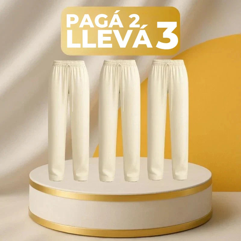 [¡Pagá 2 y Llevá 3!] Pantalón Femenino Vick de Algodón Peruano y Seda Fría