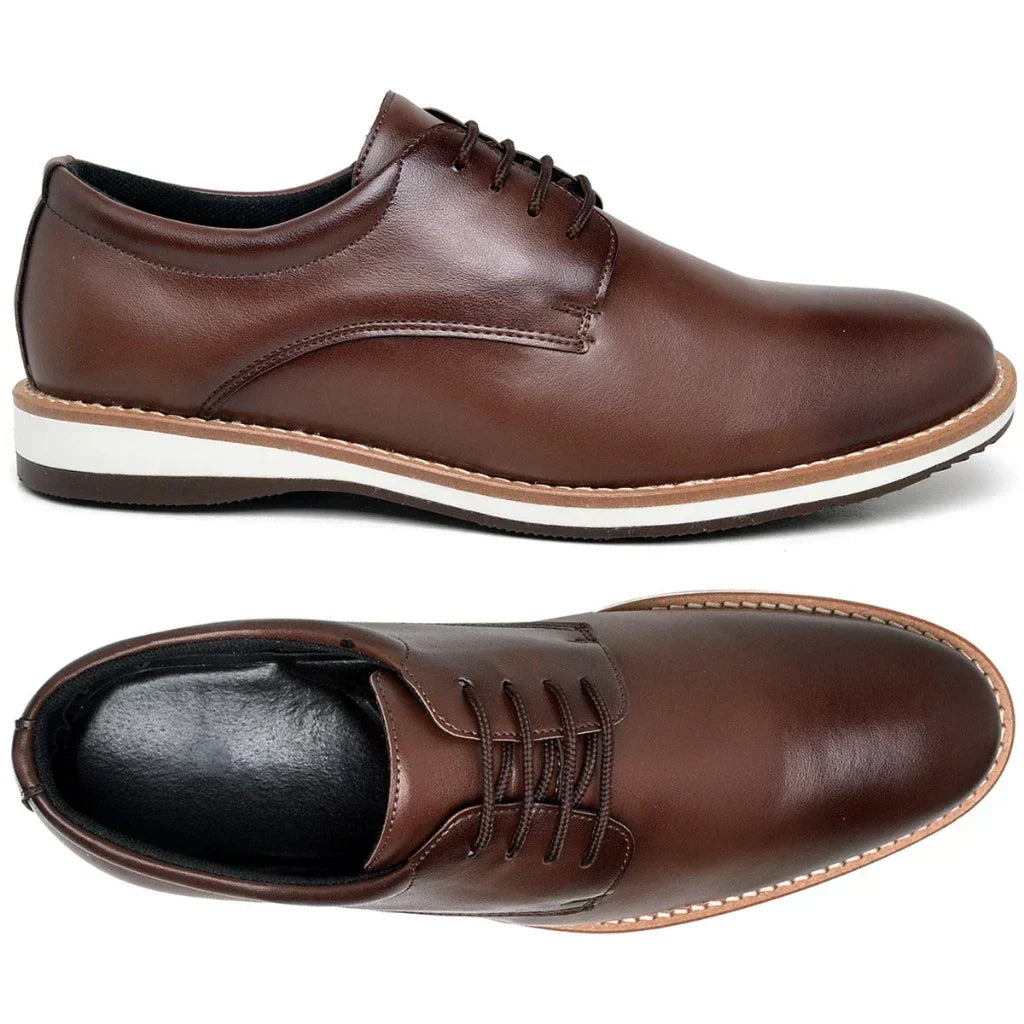 Sapato Casual Masculino Oxford Derby