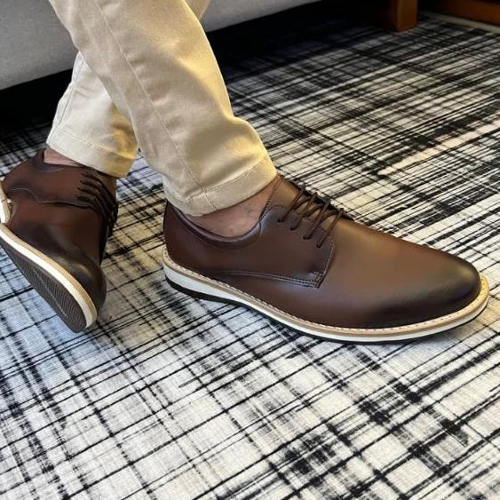 Sapato Casual Masculino Oxford Derby