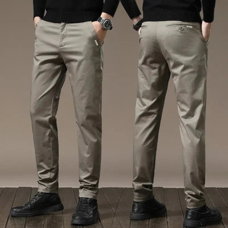 Calça Chino Masculina em Sarja Rouffman FF24