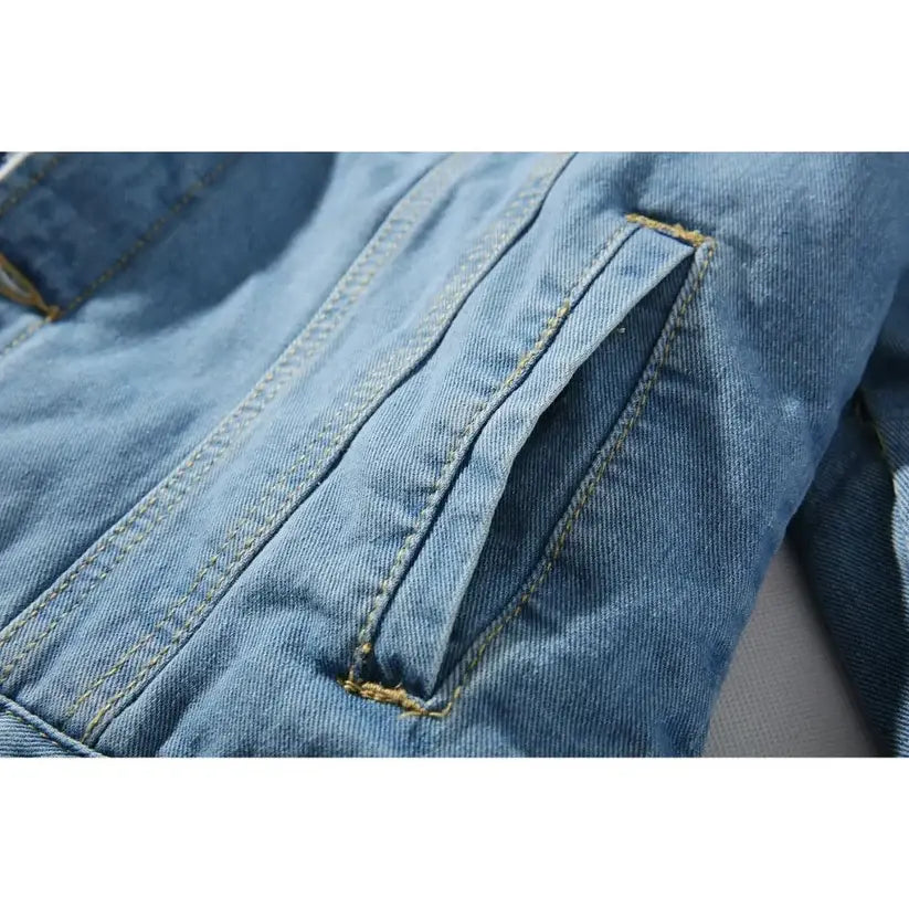 Jaqueta Jeans Masculina Moderna Bellvian - BL176