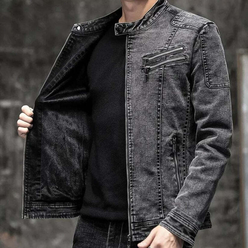 Jaqueta Jeans Masculina Vintage Bellvian - BL177